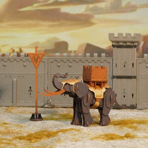 Elaborate wooden model