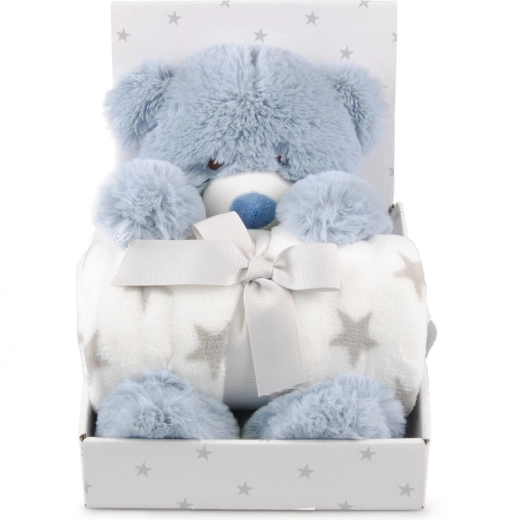 Carlo Baby dekica od flisa s medvjedićem Teddy blue - 1 komad