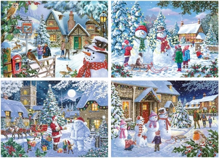 Snowing Puzzle 4 × 500 Pieces