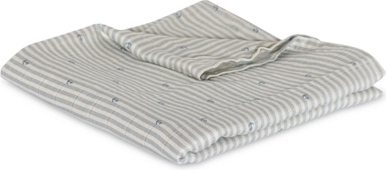Nuuuroo Valentin muslinska pelena od bambusa stripe anchor - 1 kom
