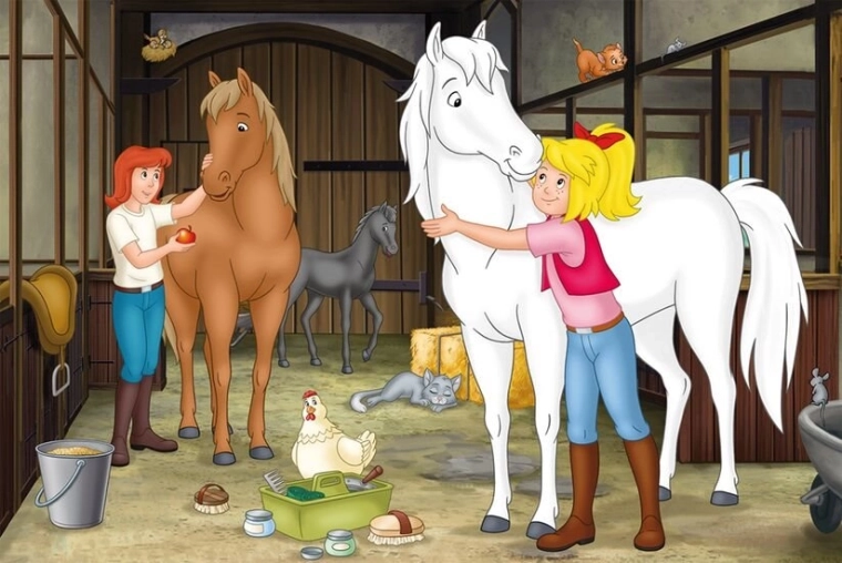 Zabava u staji s njegom konja