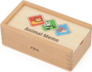 Drvena igra memory sa životinjama Viga