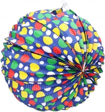 Papirnati lampion kugla 30 cm – mješavina uzoraka