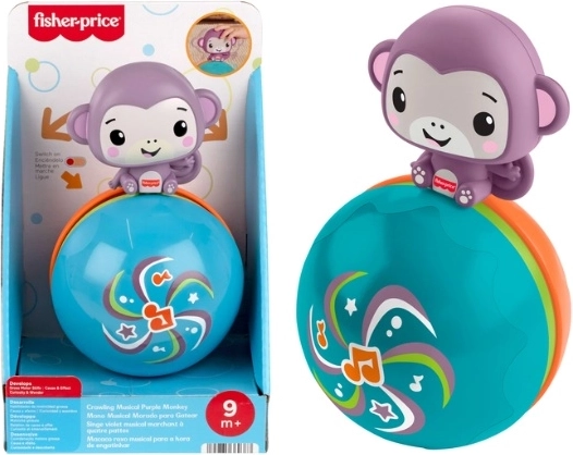 Fisher-Price Purple Monkey Crawling Ball