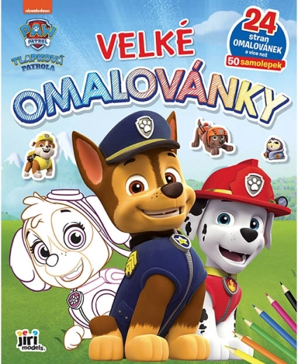 Velika bojanka Paw Patrol sa naljepnicama