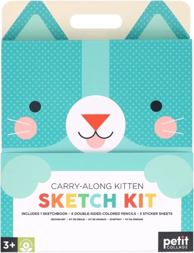 Petit Collage putni likovni set mačka