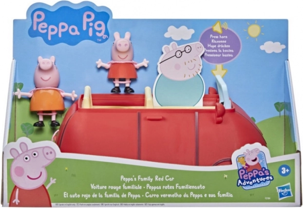 Set figurica Peppa Pig obitelj – crveni auto