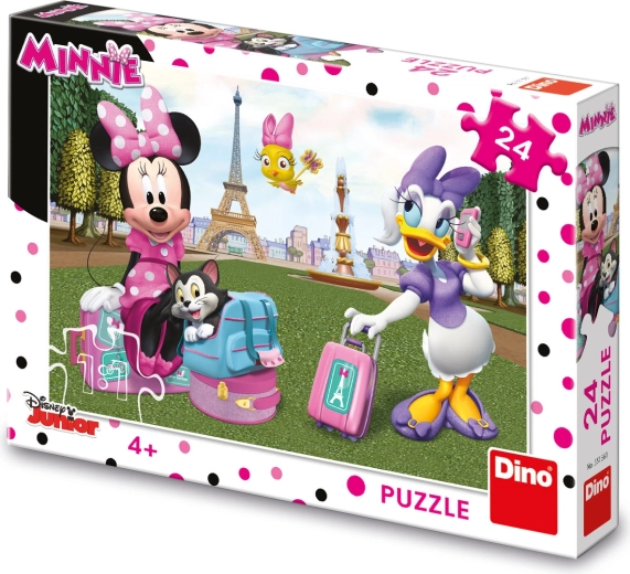 Puzzle Minnie i Daisy u Parizu 24 dijelova