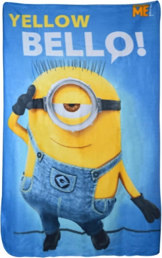 Flis deka Minions yellow bello! 100 × 150 cm