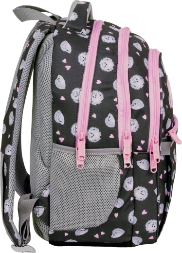 Backpack with 3 compartments and ergonomic back