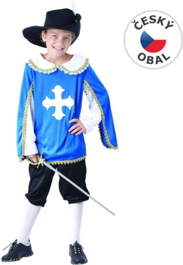 Carnival Musketeer Costume for Boys, 130–140 cm