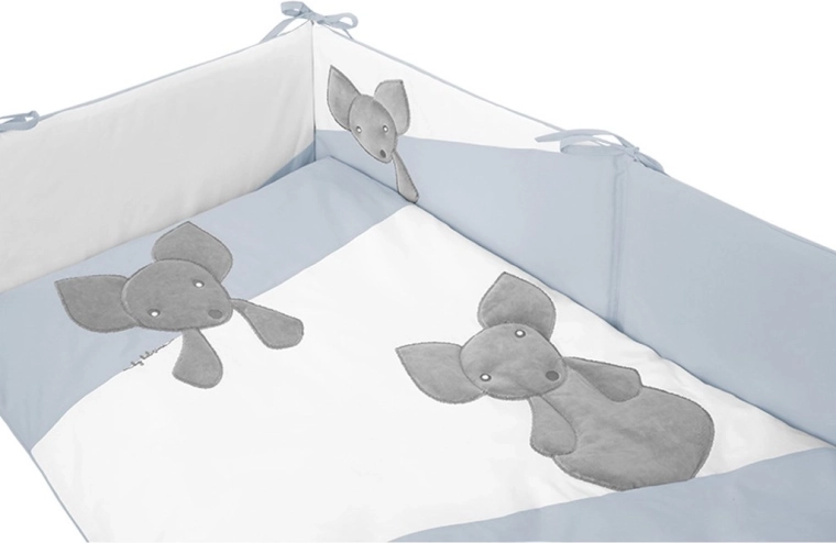 Kompletan set za krevetić u nježnoj plavoj