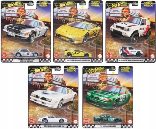 Hot Wheels Premium Boulevard – metalni kolekcionarski modeli 1:64 s gumama Real Riders