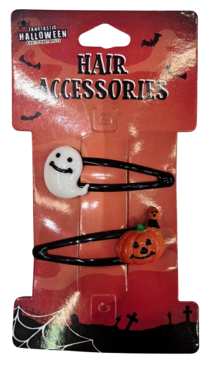 Halloween kopčice za kosu duh i bundeva - 2 kom