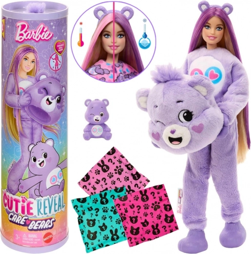 Barbie Cutie Reveal CARE BEARS – Nježne srce ljubičasti medić