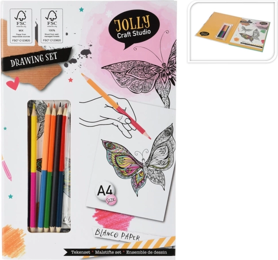 Set bojanki A4 s obostranim bojicama