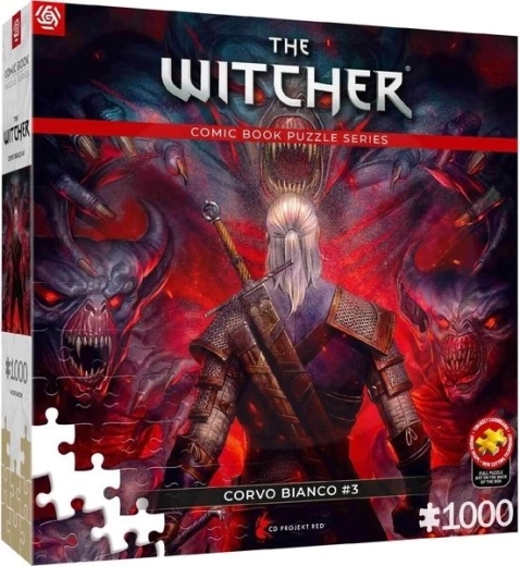 Good Loot puzzle The Witcher: Corvo bianco red 1000 pieces