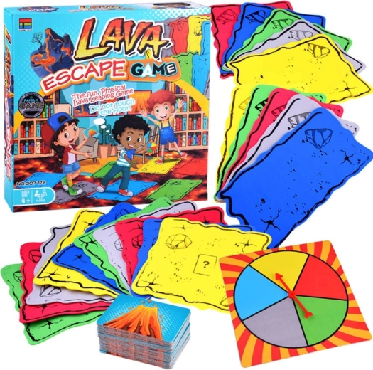 Društvena igra Pod je lava – skači, natječi se i ne dodiruj lavu