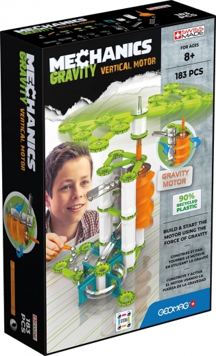 Geomag Mechanics Gravity RE vertikalni motor – magnetska građevna set igra 183 dijelova