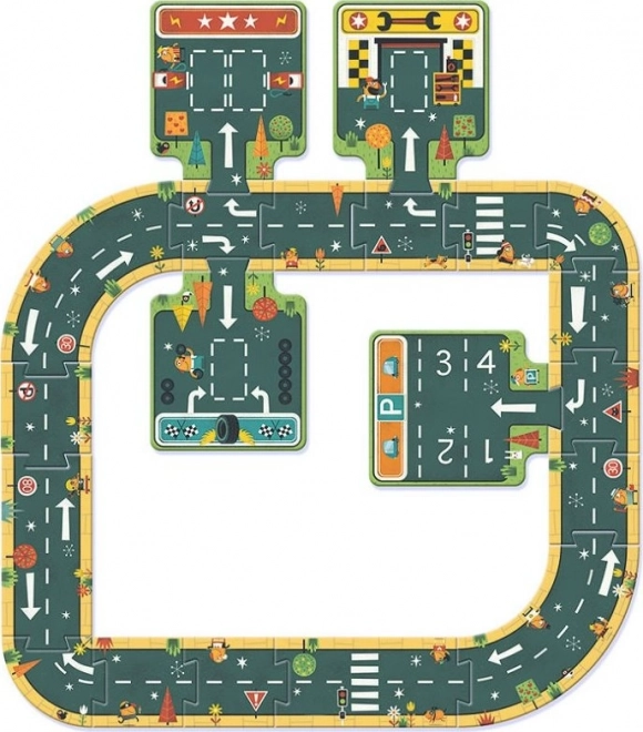 Roads for toy cars