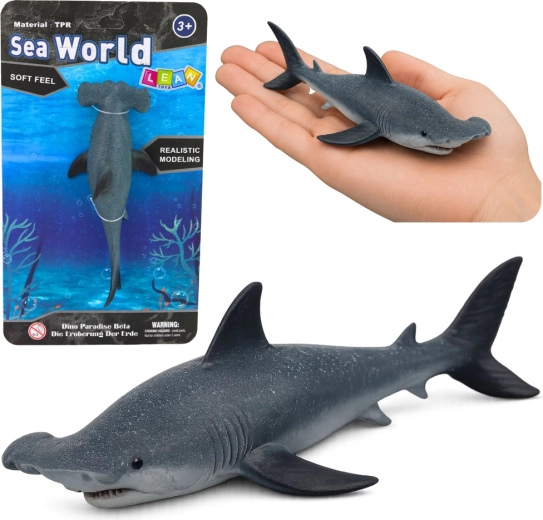 Realistična gumena figurica morskog psa čekićara 17 cm