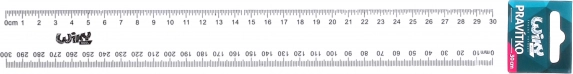 Prozirno ravnalo 30 cm