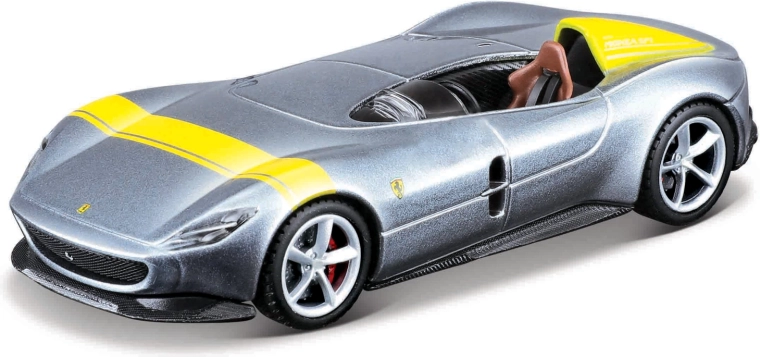 Maisto Speed Icons Ferrari Monza SP1 srebrno-žuta 1:64