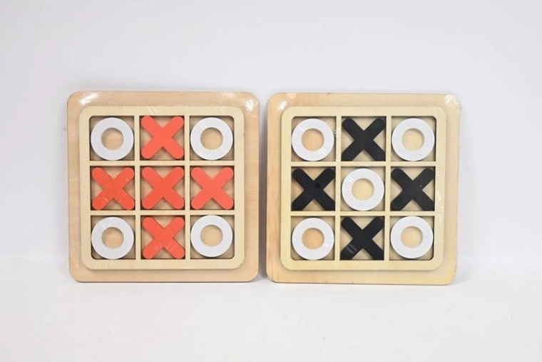 Wooden Tic-Tac-Toe (Noughts and Crosses)