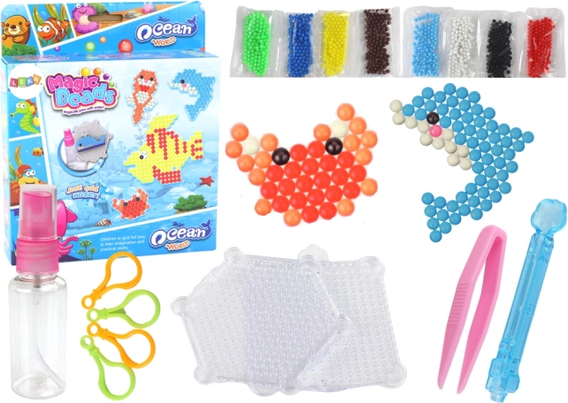 DIY vodene perlice – čarobne perlice, 8 boja, morske životinje