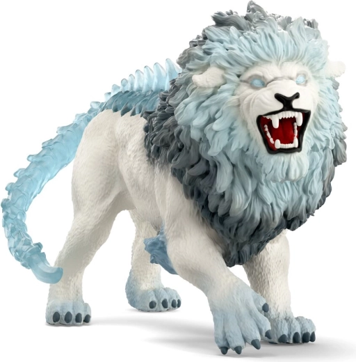 Ledeni lav s upečatljivim kristalima i zastrašujućim zubalom