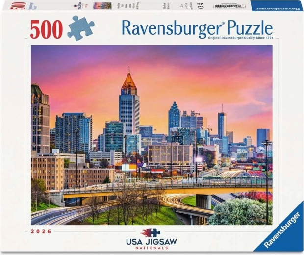 Ravensburger slagalica USA Jigsaw Nationals: panorama Atlante u sumrak 500 dijelova