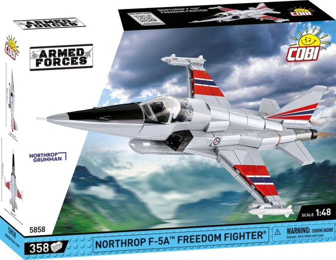 COBI Armed Forces Northrop F-5A Freedom Fighter 1:48 aircraft building set (358 pieces)