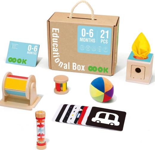 XXL Montessori edukativna kutija 6u1 za djecu 0-6 mjeseci
