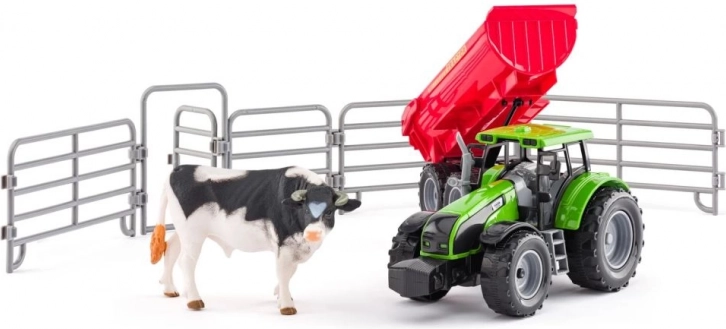 Traktor s prikolicom, bikom i ogradom za djecu