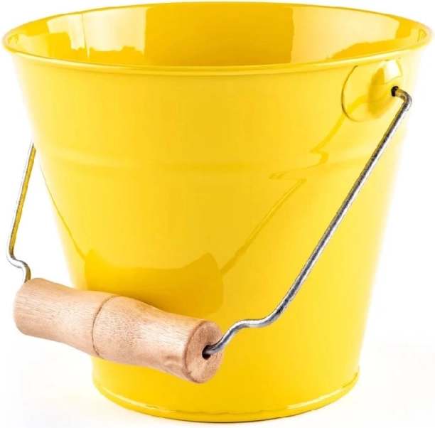 Woody vrtni kantica žuta metalna