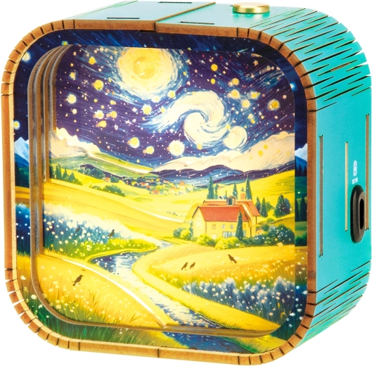 2Kids Toys 3D drvena slagalica lampica Krajolik pod zvijezdama - 1 komad