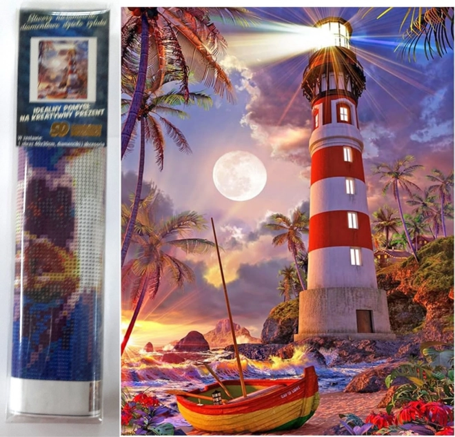 Dijamantno slikanje Svjetionik 30x40 cm