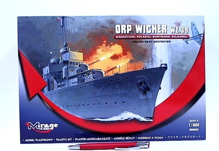 Mirage plastični model razarača ORP Wicher w.z.39 1:400