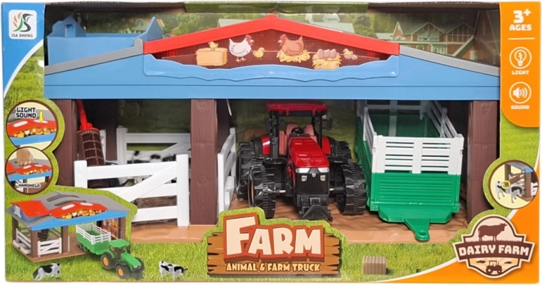 Farm playset with accessories with light and sound