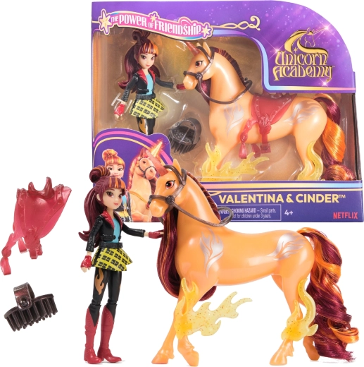 Unicorn Academy set figurice Valentine i Cindera s dodacima