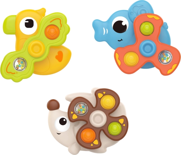 Sensory elements: pop-it buttons and rattle