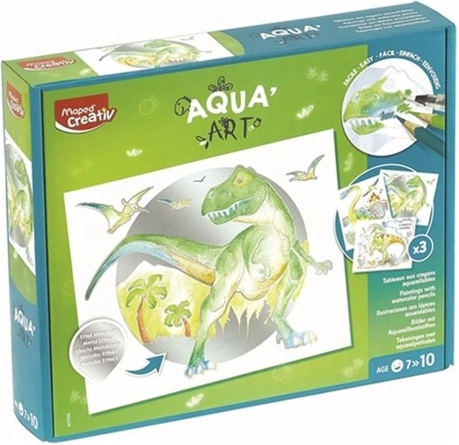 Maped Creativ AquaArt akvarelne slike dinosauri