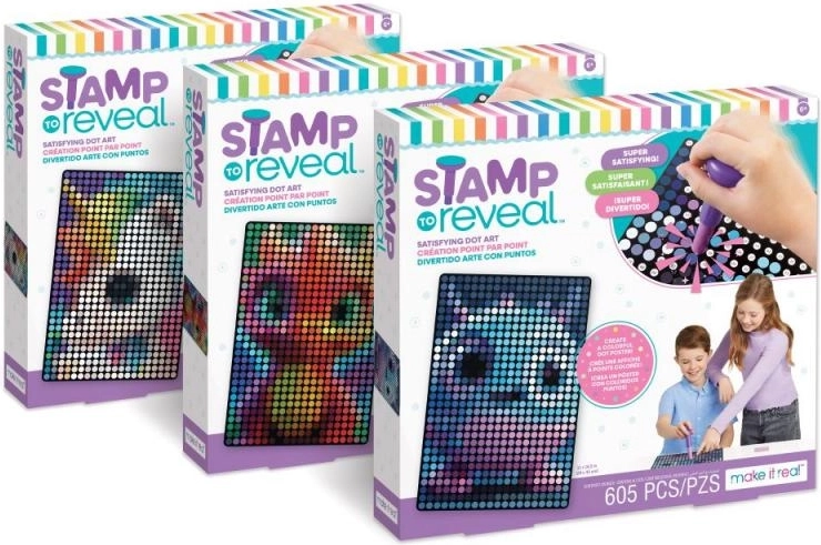 Set za žigosanje Stamp to Reveal – umirujuća točkasta umjetnost za djecu