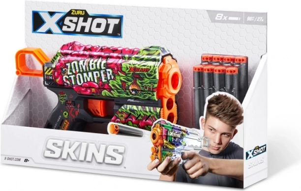X-Shot Skins Flux pjenasti blaster (8 strelica) – uzorak A