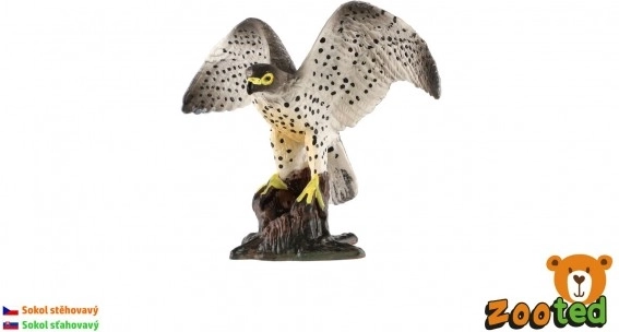 Plastična figurica sivog sokola 9 cm