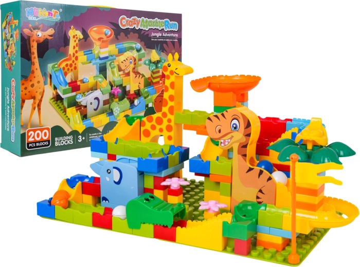 Jungle Marble Run Building Set 200 Pieces