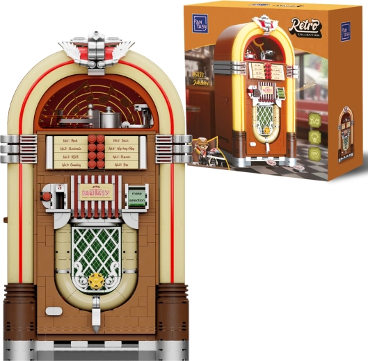Pantasy retro interaktivni jukebox od kockica (1273 dijela)