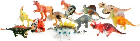 Mali gumeni dinosauri – set 12 kom