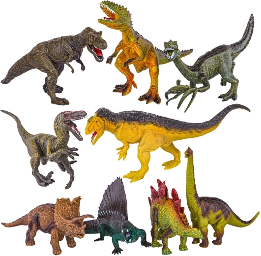 9 realističnih figurica dinosaura za kreativnu igru