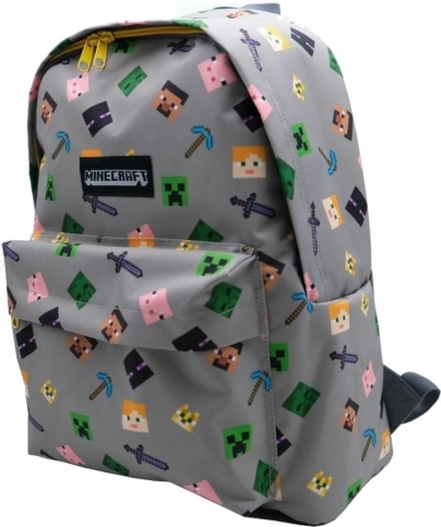 Ruksak MINECRAFT u sivoj boji